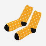 Load image into Gallery viewer, Cotton Bitcoin Dollar Sign Printed Crew Socks Compression Combed Cool Socks - NINI SHOP
