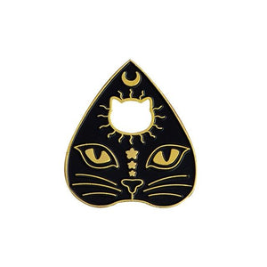 Gothic Witch Cat Paw Brooch Enamel Witch Magic Cat - NINI SHOP