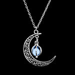 Load image into Gallery viewer, New Hot Moon Glowing Charm Jewelry Silver Plated Luminous Necklace - NINI SHOP
