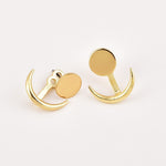 Load image into Gallery viewer, Sun Moon Earrings for Women Gold Colour Earrings Statement Jewelry - NINI SHOP

