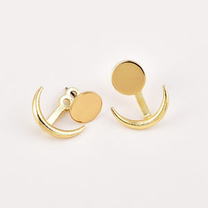 Sun Moon Earrings for Women Gold Colour Earrings Statement Jewelry - NINI SHOP
