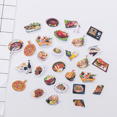 Cute Japanese American Food Decoration DIY Diary Scrapbooking Label Stickers - NINI SHOP