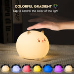 Load image into Gallery viewer, LED USB lamp Colourful Silicone Cat Night Light Cute Animal Soft Cartoon Lamps - NINI SHOP

